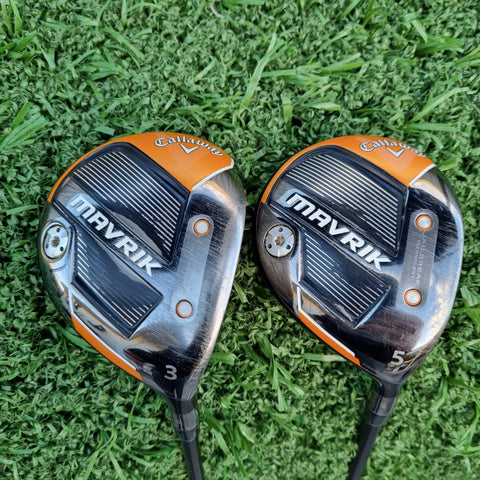 Callaway Mavrik #3 and #5 Fairway Woods Senior Flex (Used)