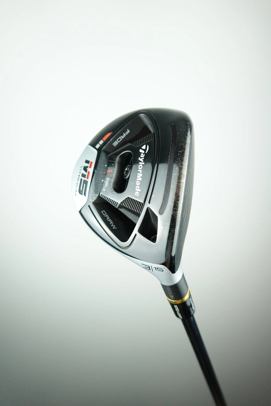 Used TaylorMade M5 Titanium 3W Fairway Wood - 15.0 Degree - Stiff Flex - Right Hand - Tour AD MJ-6S Shaft TaylorMade