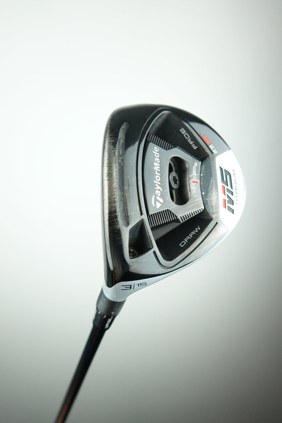 Used TaylorMade M5 3W Fairway Wood - 15.0 Degree - Regular Flex - Left Hand - Kai'li Red FW65R Shaft TaylorMade