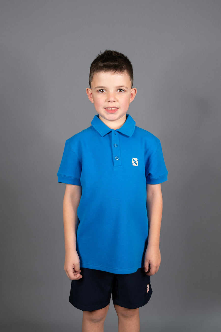 STYKZ Junior Blue Flag Polo