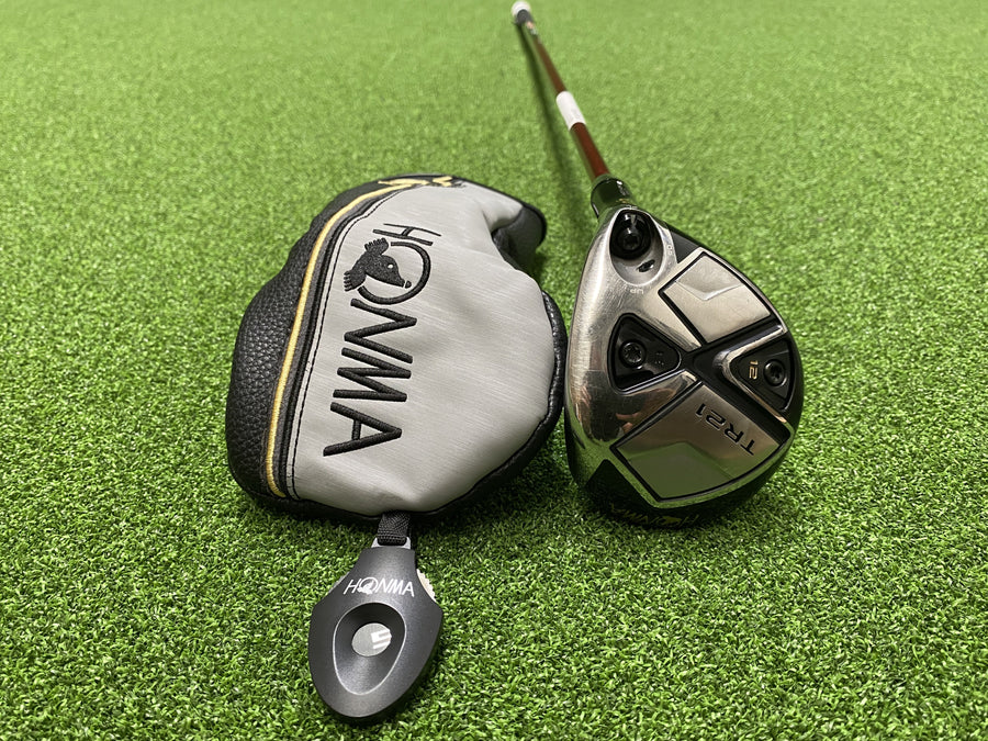 HONMA Tour World TR21 #5 Wood 18° Stiff With Headcover (EXCELLENT) - clubface