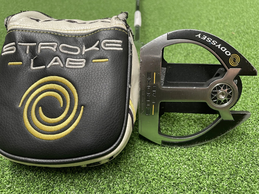 2019 Odyssey Stroke Lab 2-Ball Fang 34" Putter With Headcover - clubface