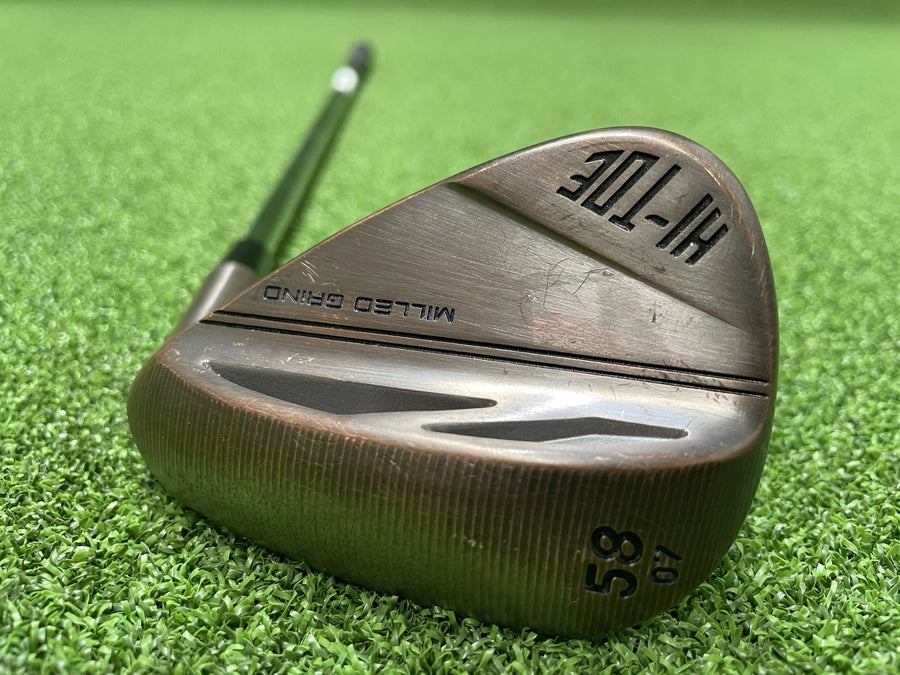 TaylorMade Milled Grind Hi-Toe Wedge 58/7 (USED) - front view