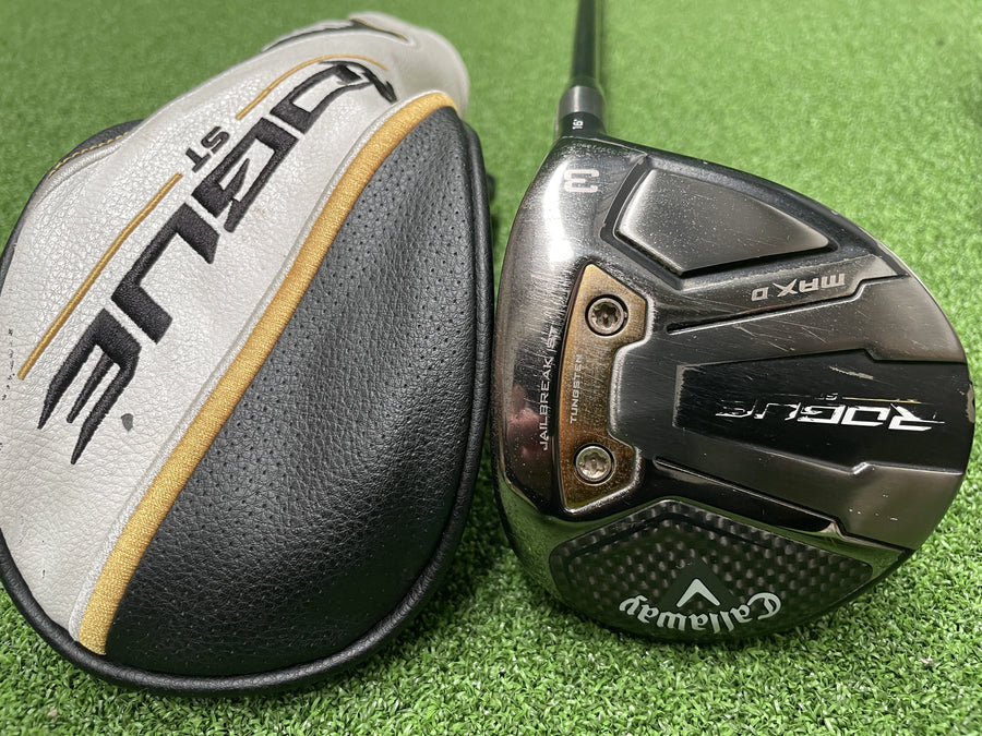 2022 Callaway Rogue ST Max D 16° 3 Wood With Headcover - clubface