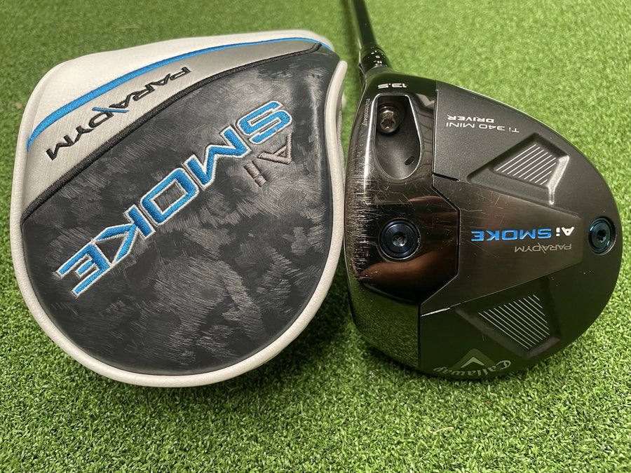 2024 Callaway Paradym Ai Smoke Ti 340 13.5° Mini Driver - clubface