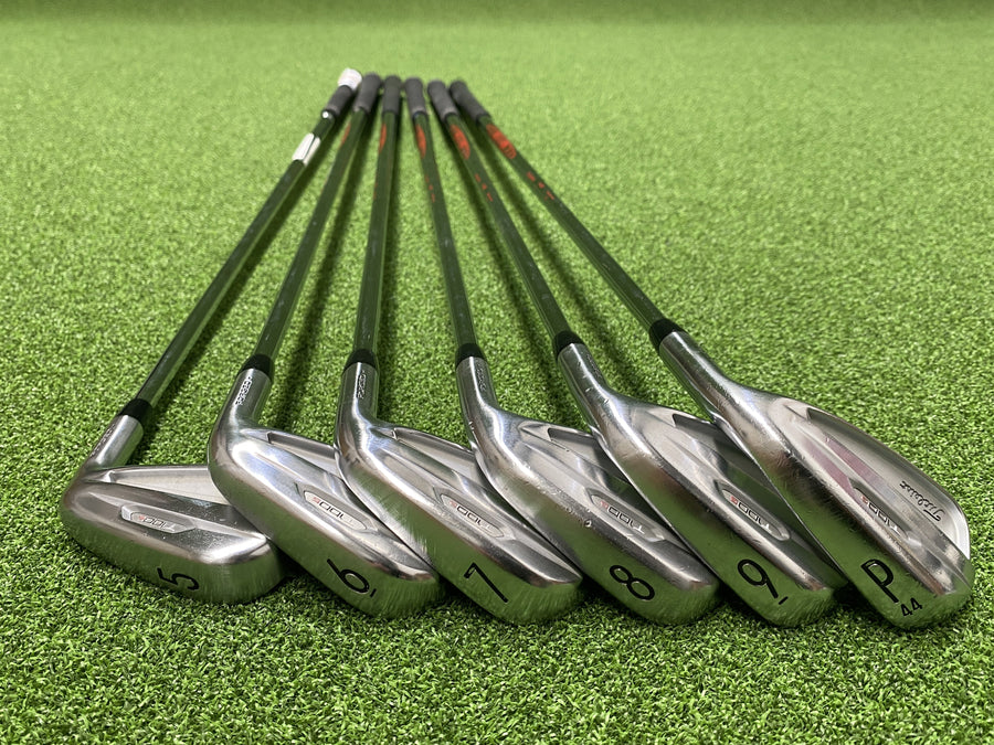 Titleist T100s Iron Set 5-PW Stiff (USED) - front view