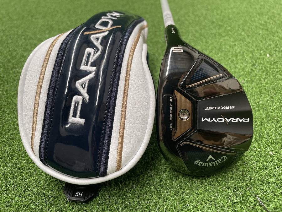 Callaway Paradym Max Fast 24° Ladies 5 Hybrid (LIKE NEW) - clubface
