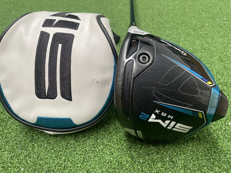 2021 TaylorMade SIM 2 Max 10.5° Driver With Headcover - clubface