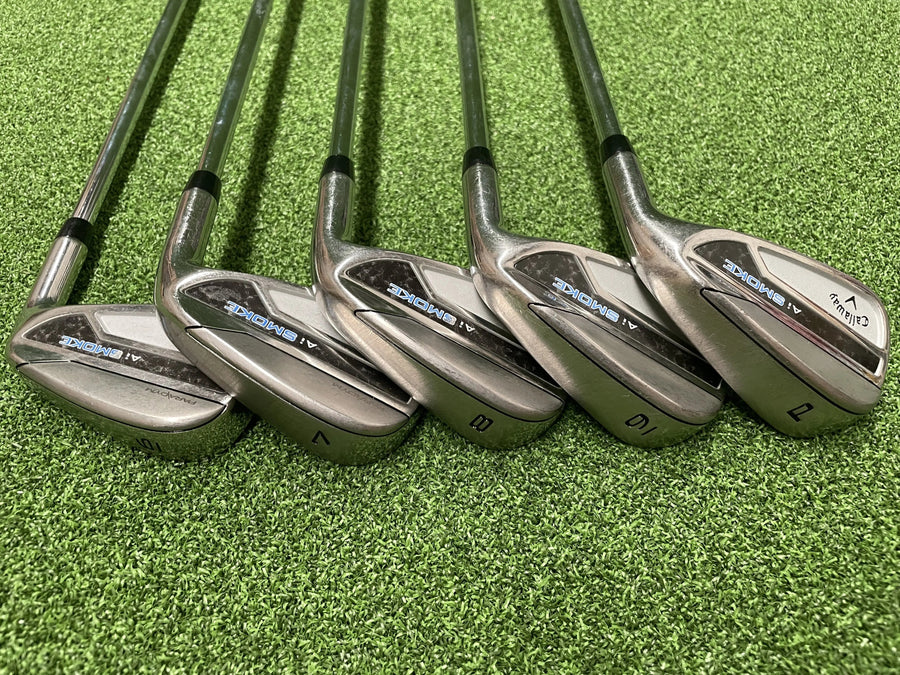 2024 Callaway Paradym Ai Smoke 6-9, PW Iron Set - clubface