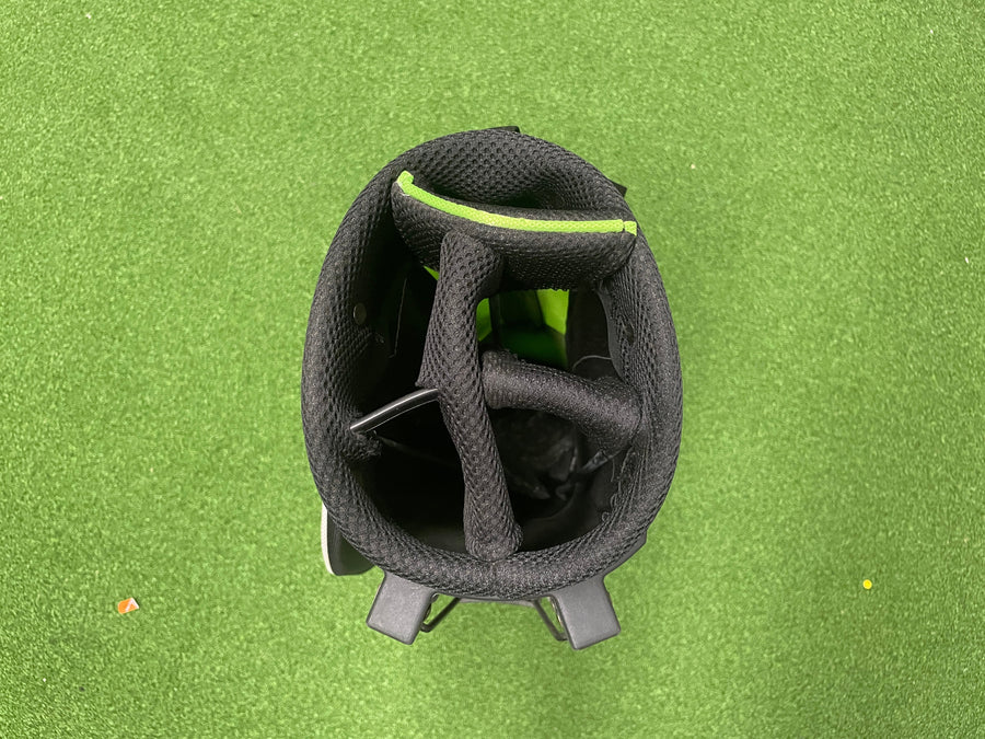 Black/Green Junior 6-9 5-Way Stand Bag (LIKE NEW) - back view