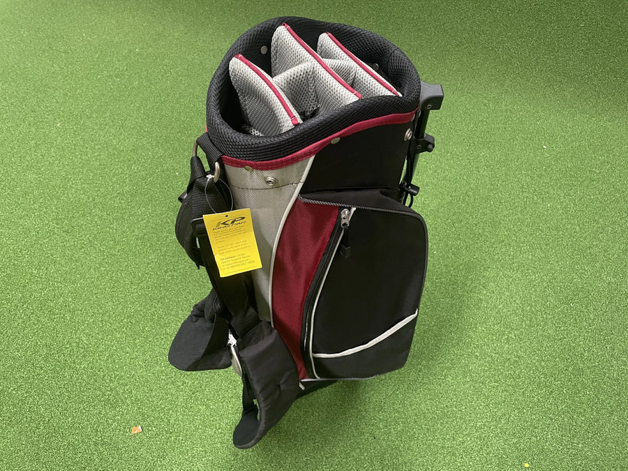 King Par 6-Way Stand Bag With Raincover (LIKE NEW) - front view