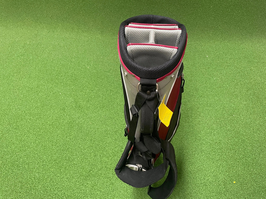 King Par 6-Way Stand Bag With Raincover (LIKE NEW) - side view