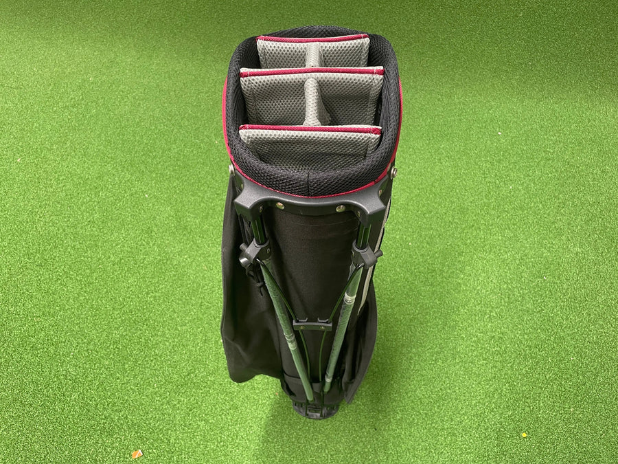 King Par 6-Way Stand Bag With Raincover (LIKE NEW) - pockets