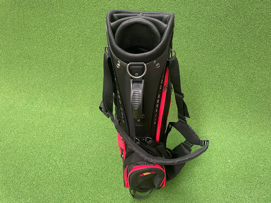 Ellesse Black/Red 6-Way Stand Bag (LIKE NEW) - side view