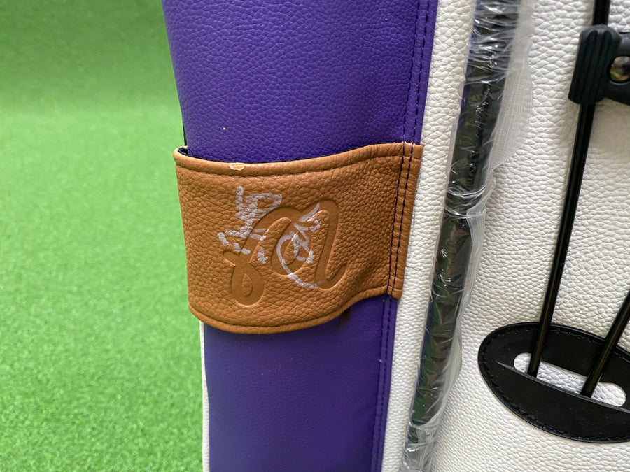 Malbon Leather 4-Way Stand Bag (USED) - back view