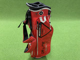 Big Max Dri Lite Seven Red/Black 4-Way Stand Bag with Raincover *Like New*