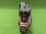 Big Max Aqua Silencio 4 Red/White/Black 14-Way Cart Bag with Raincover (USED)