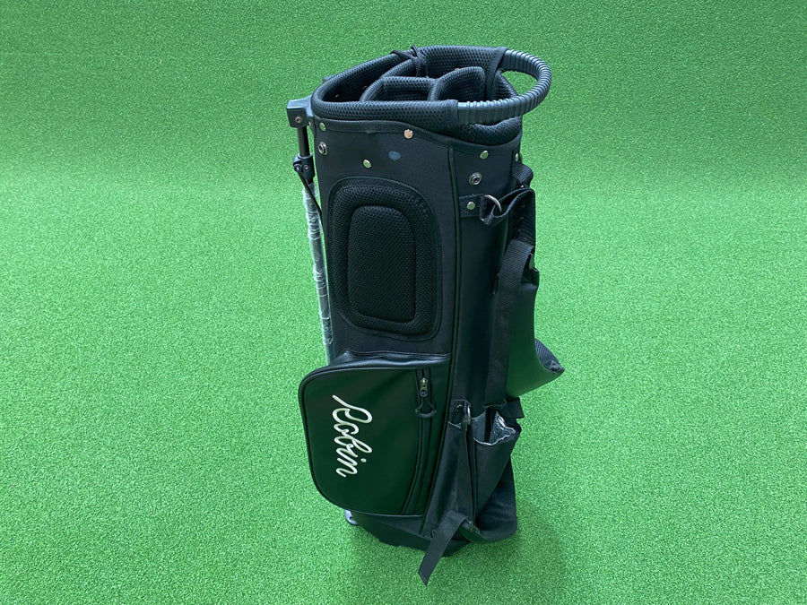 Robin Black Leather 4-Way Stand Bag (LIKE NEW) - top divider