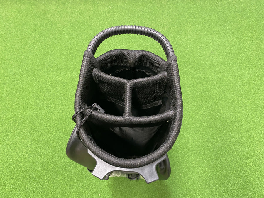 Robin Black Leather 4-Way Stand Bag (LIKE NEW) - back view