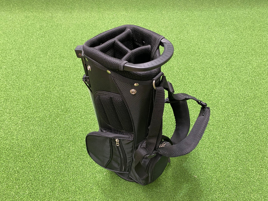 Black Fabric Junior 4-Way Stand Bag (LIKE NEW) - top divider