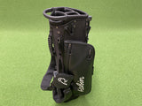 Robin Black Leather 4-Way Stand Bag With Raincover *Like New*