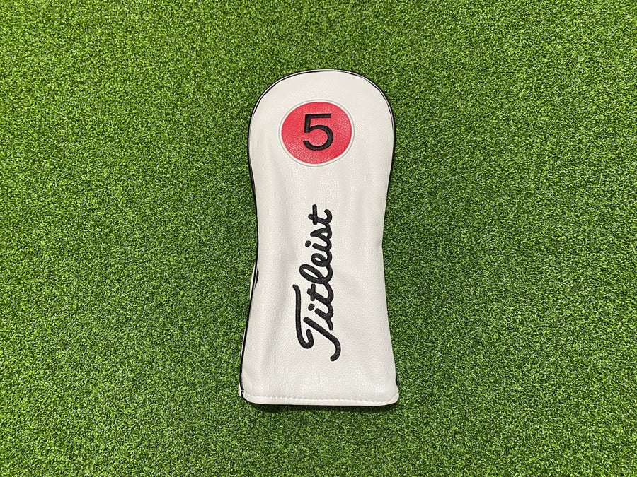 *New* Titleist Numbered Headcovers - White