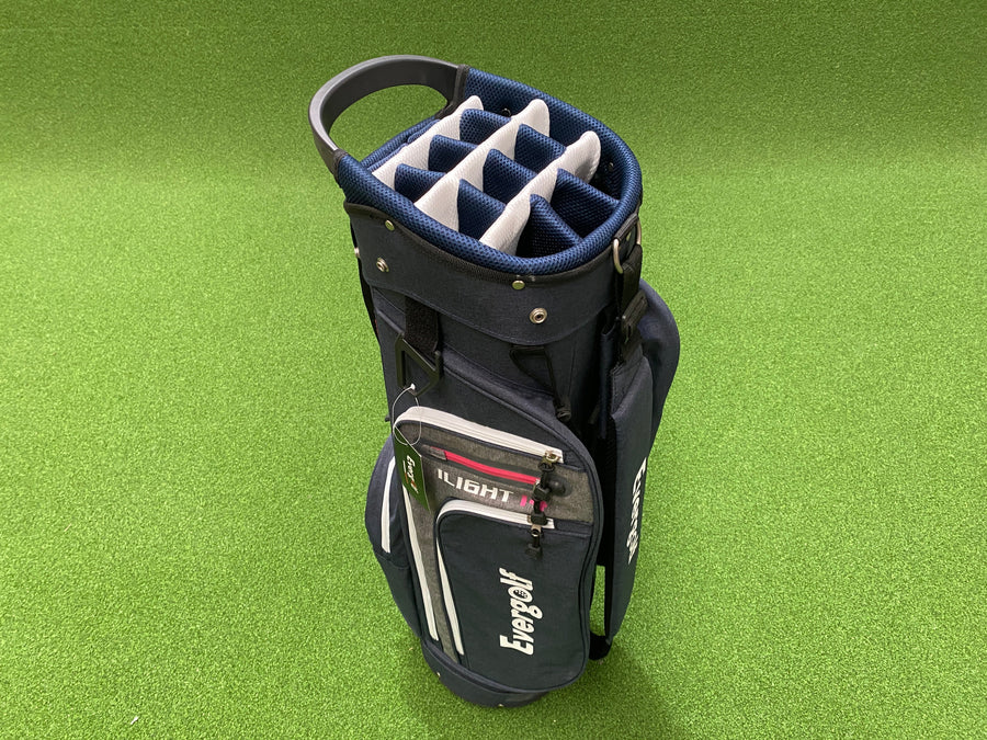 EverGolf 14-Way Navy Cart Bag (USED) - top divider