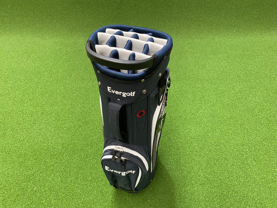 EverGolf 14-Way Navy Cart Bag (USED) - pockets