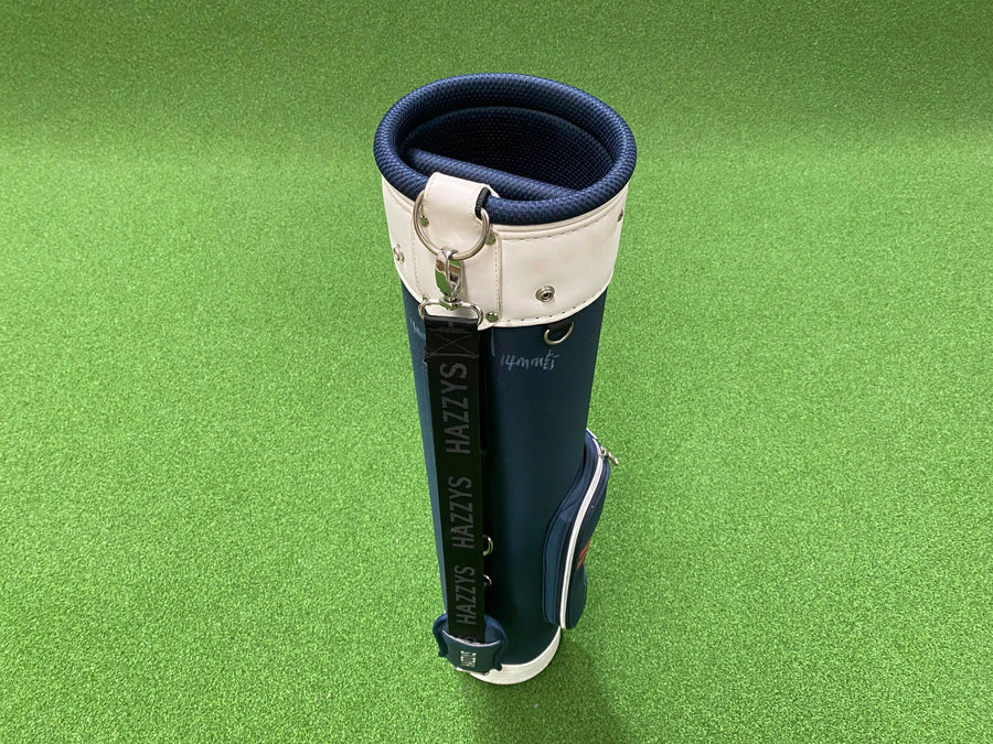 Hazzys Navy Range Bag With Cover - side view