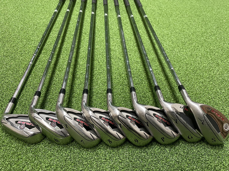 Mizuno Eurus RX Iron Set 5-9, PW, GW, SW N.S.1170 Stiff (USED) - clubface