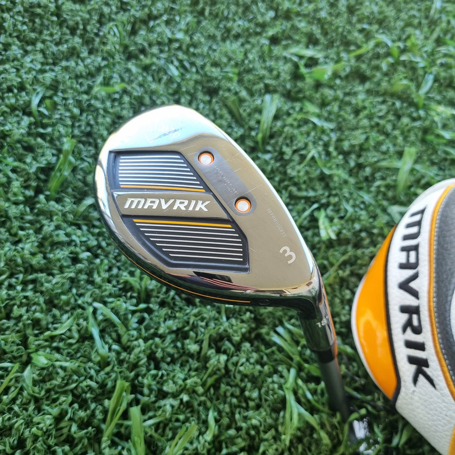 Callaway Mavrik Hybrid #3 Stiff Right Handed (USED) - club head with headcover