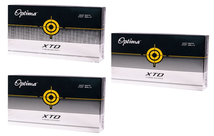 3 Boxes Optima XTD Golf Balls (15 per pack)