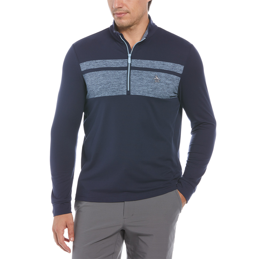 Original Penguin LT Weight 1/4 Zip Heritage Block Pullover Outerwear (SH2023)