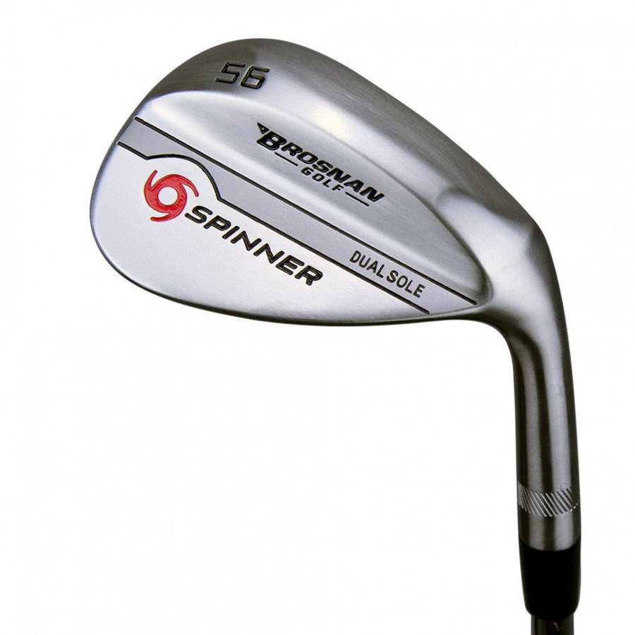 Brosnan Spinner Dual Sole Wedge Left Handed - clubface