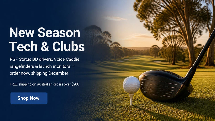 New season tech and clubs - PGF Status BD drivers, Voice Caddie rangefinders and launch monitors