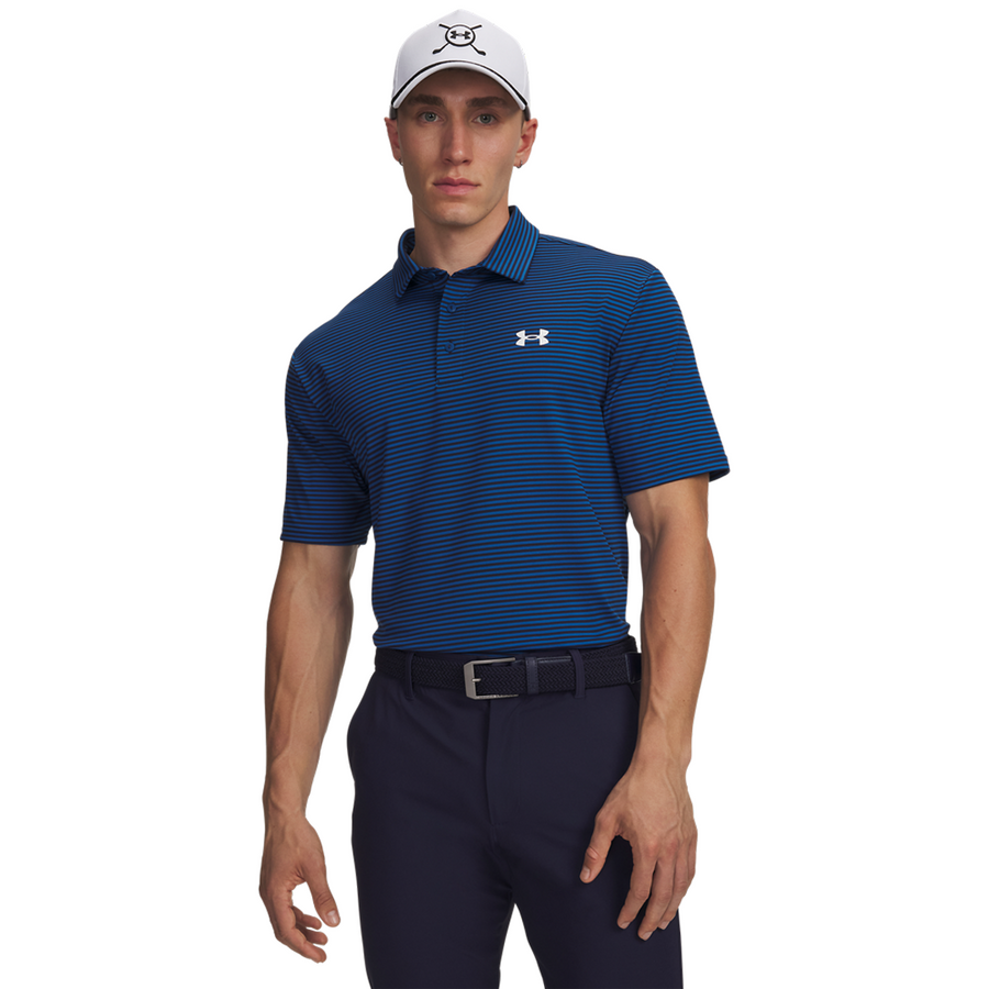 Under Armour Men's Polo Playoff 3 Stripe - Navy/Blue