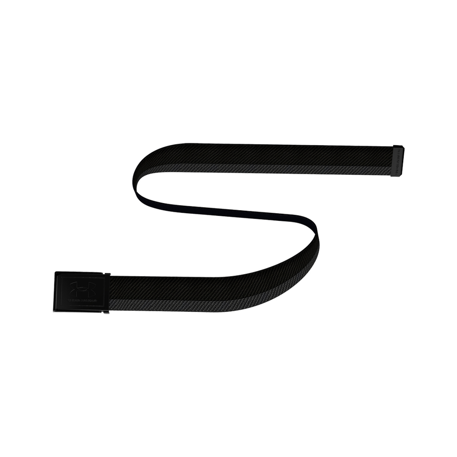 Under Armour Mens Drive Stretch Webbing Belt - Black/Castlerock
